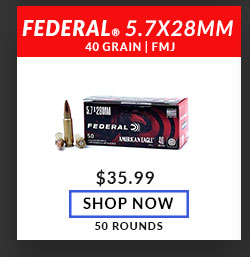 Federal - 5.7x28mm - 40 Grain - FMJ - 50 Rounds