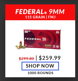 Federal - Champion Training - 9mm - 115 Grain - FMJ - 1000 Rounds