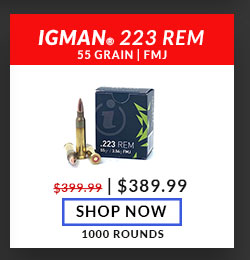 Igman - 223 Rem - 55 Grain - FMJ - 1000 Rounds