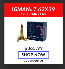 Igman - 7.62x39 - 123 Grain - FMJ - 720 Rounds