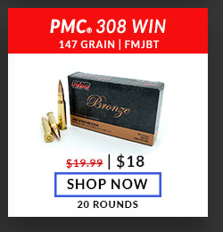 PMC - Bronze - 308 Win - 147 Grain - FMJBT - 20 Rounds