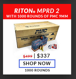 Riton Optics MPRD 2 with - PMC - 9mm - 115 Grain - FMJ - 1,000 Rounds