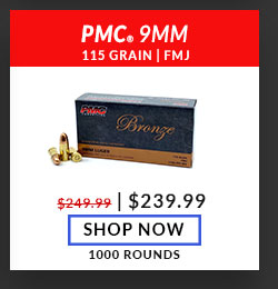 PMC - Bronze - 9mm - 115 Grain - FMJ - 1000 Rounds