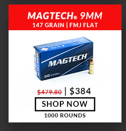 Magtech - 9mm - 147 Grain - FMJ Flat - Subsonic- 1000 Rounds