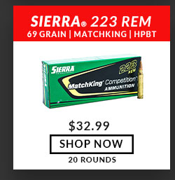 Sierra - MATCHKING - 223 Remington - 69 Grain - HPBT - 20 Rounds