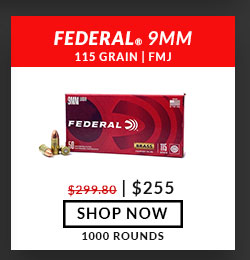 Federal - Champion Training - 9mm - 115 Grain - FMJ - 1000 Rounds