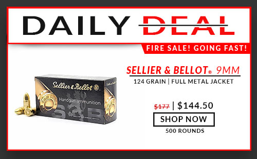 Sellier & Bellot - 9mm - 124 Grain - FMJ - 500 Rounds