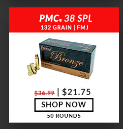 PMC - Bronze - 38 Special - 132 Grain - FMJ - 50 Rounds