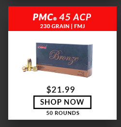 PMC - Bronze - 45 ACP - 230 Grain - FMJ - 50 Rounds