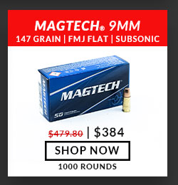 Magtech - 9mm - 147 Grain - FMJ Flat - Subsonic- 1000 Rounds