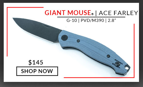 GiantMouse - ACE Farley - Blue - G-10 - PVD - M390 - 2.8