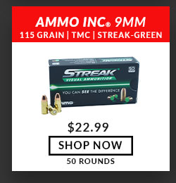 Ammo Inc. - Streak - Green - 9mm - 115 Grain - TMC - 50 Rounds