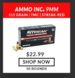 Ammo Inc. - Streak - Red - 9mm - 115 Grain - TMC - 50 Rounds