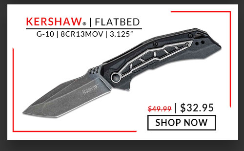 Kershaw - Flatbed - Black - 8Cr13MoV - 3.125