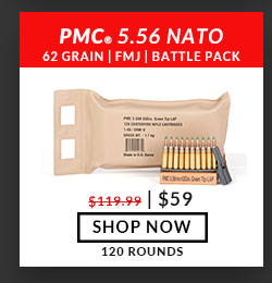 PMC - X-TAC - 5.56x45mm - M855 - Green Tip - 62 Grain - FMJ - Battle Pack - 120 Rounds