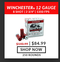 Winchester - 12 Gauge - #8 Shot - 2-3/4 - 1350 FPS - 250 Rounds