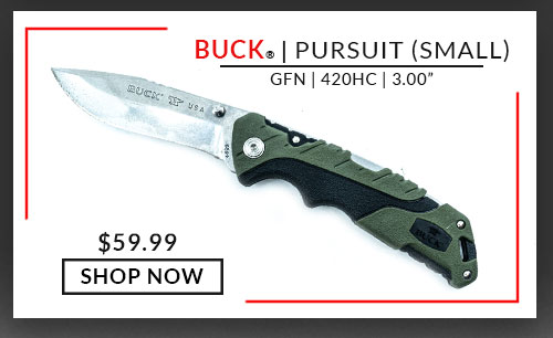 Buck - Pursuit Small Lockback - Green GFN - 420HC - 3.00