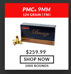 PMC - Bronze - 9mm - 124 Grain - FMJ - 1000 Rounds