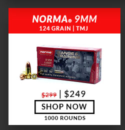 Norma - 9mm - 124 Grain - TMJ - 1000 Rounds