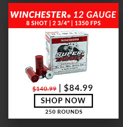 Winchester - 12 Gauge - #8 Shot - 2-3/4'' - 1350 FPS - 250 Rounds