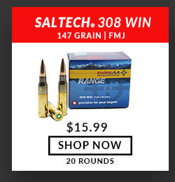Saltech Swiss Range - 308 Win - 147 Grain - FMJ - 20 Rounds