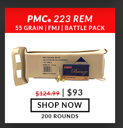 PMC - Bronze - 223 Rem - 55 Grain - FMJ - Battle Pack - 200 Rounds