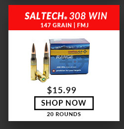 Saltech Swiss Range - 308 Win - 147 Grain - FMJ - 20 Rounds