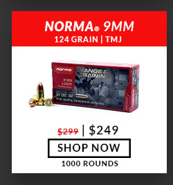 Norma - 9mm - 124 Grain - TMJ - 1000 Rounds
