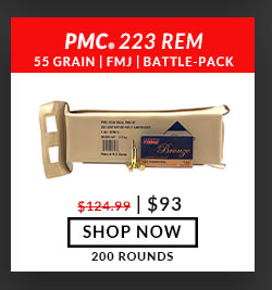 PMC - Bronze - 223 Rem - 55 Grain - FMJ - Battle Pack - 200 Rounds