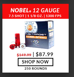 Nobel Sport - Target Nobel Speed - 12 Gauge - #7.5 Shot - 1-1/8 oz. - 1300 FPS - 250 Rounds