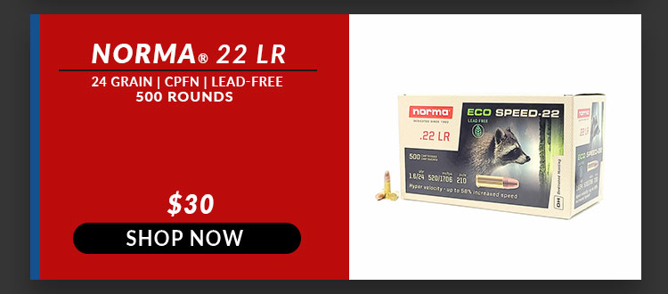 Norma - ECO Speed Lead-Free - 22 Long Rifle - 24 Grain - CPFN - 500 Rounds