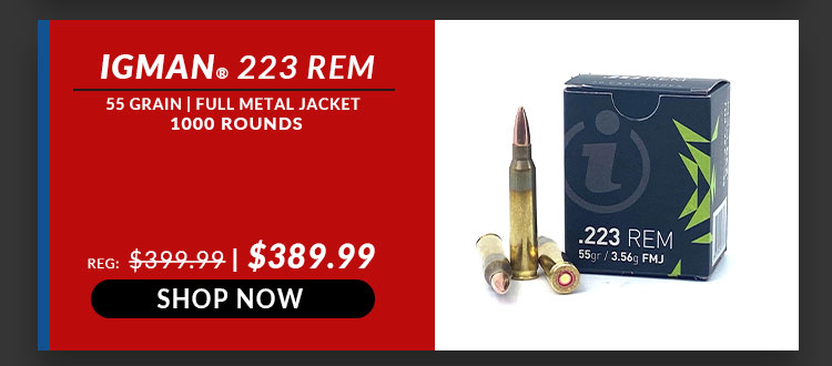 Igman - 223 Rem - 55 Grain - FMJ - 20 Rounds