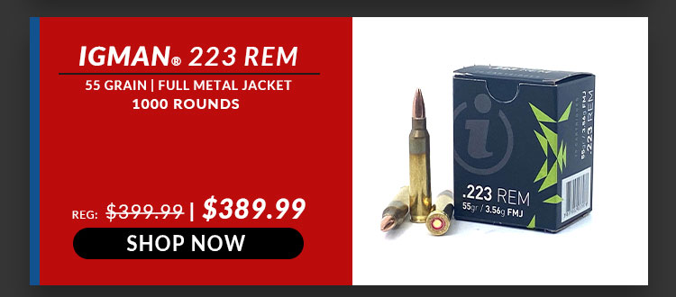 Igman - 223 Rem - 55 Grain - FMJ - 1000 Rounds