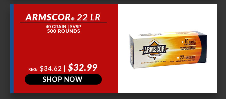 Armscor - 22 Long Rifle - 40 Grain - SVSP - 500 Rounds