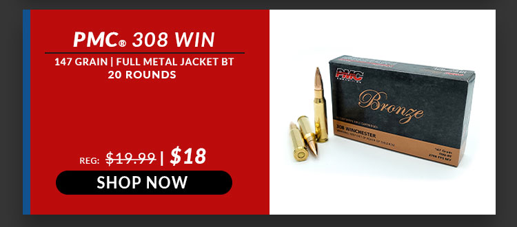 PMC - Bronze - 308 Win - 147 Grain - FMJBT - 20 Rounds