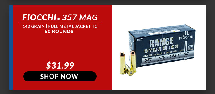 Fiocchi - 357 Magnum - 142 Grain - FMJTC - 50 Rounds