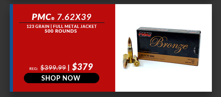 PMC - Bronze - 7.62x39 - 123 Grain - FMJ - 500 Rounds