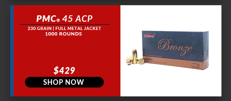 PMC - Bronze - 45 ACP - 230 Grain - JHP - 1000 Rounds