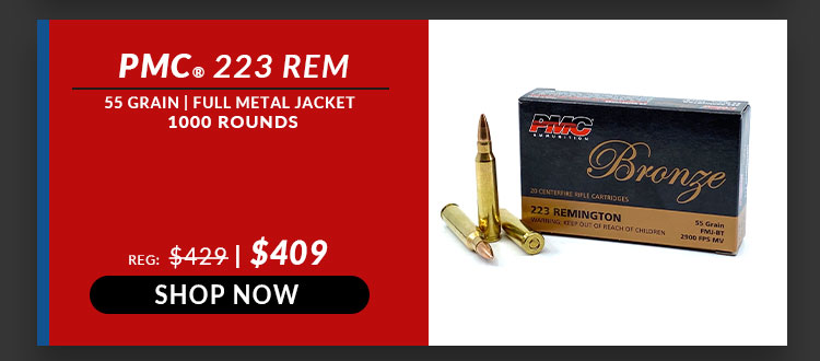PMC - Bronze - 223 Rem - 55 Grain - FMJ - 1000 Rounds