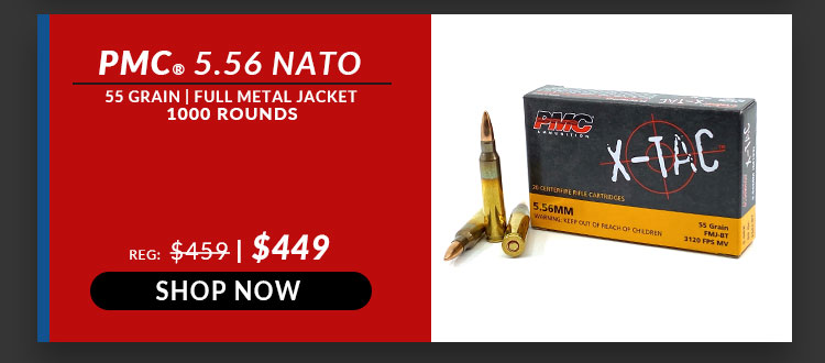 PMC - X-TAC- 5.56x45mm - 55 Grain - FMJ - 1000 Rounds