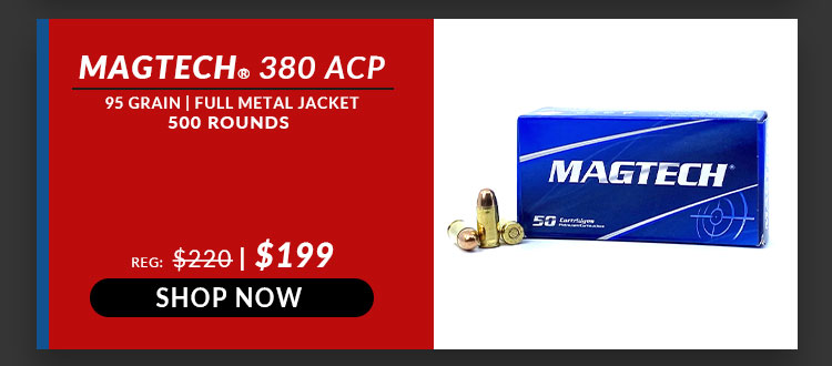 Magtech - 380 Auto - 95 Grain - FMJ - 500 Rounds