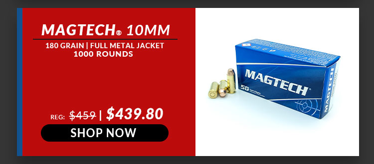 Magtech - 10mm Auto - 180 Grain - FMJ - 1,000 Rounds