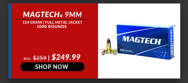 Magtech - 9mm - 124 Grain - FMJ - 1,000 Rounds