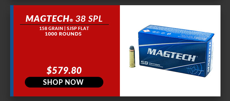 Magtech - 38 Special - 158 Grain - SJSP Flat - 1000 Rounds