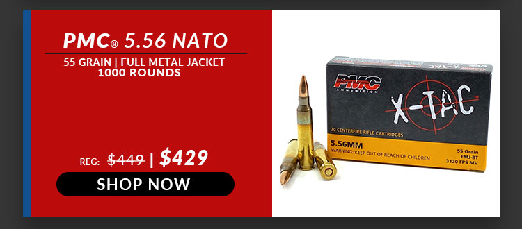 PMC - X-TAC- 5.56x45mm - 55 Grain - FMJ - 1000 Rounds