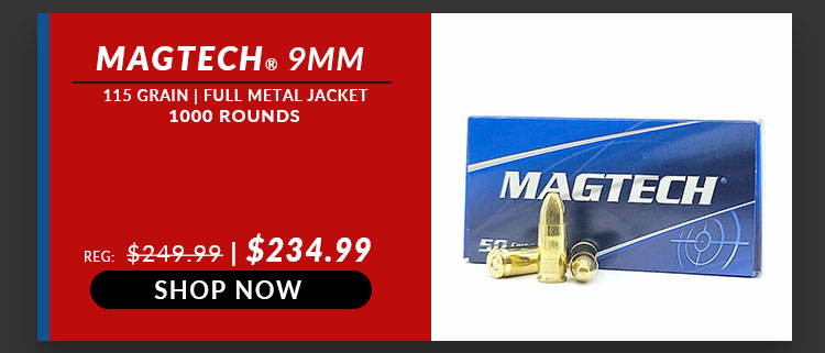Magtech - 9mm - 115 Grain - FMJ - 1,000 Rounds