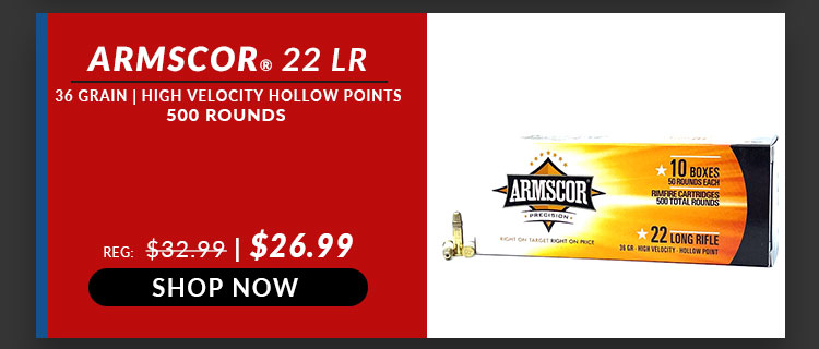 Armscor - 22 Long Rifle - 36 Grain - HVHP - 5000 Rounds