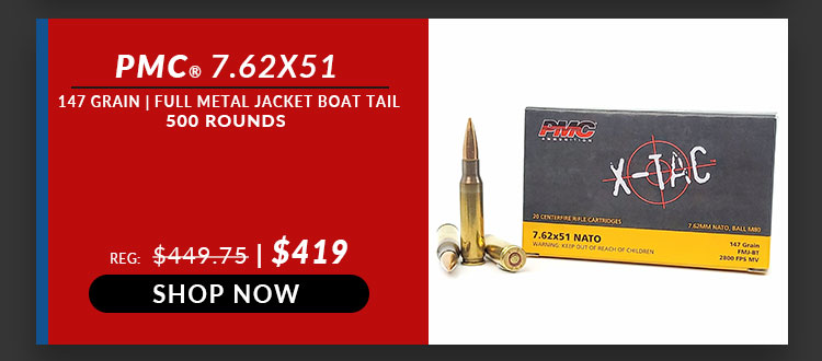 PMC - X-TAC - 7.62x51 - 147 Grain - FMJBT - 500 Rounds