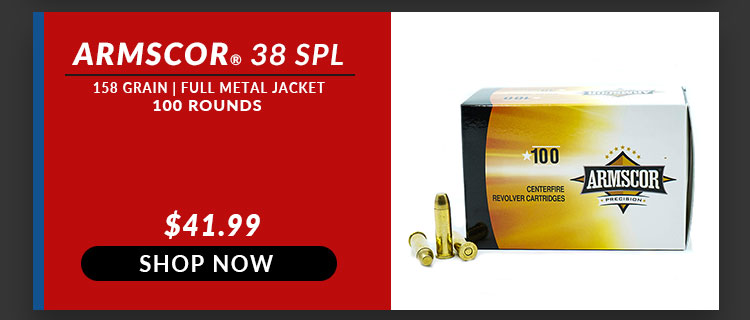 Armscor - 38 Special - 158 Grain - FMJ - 100 Rounds
