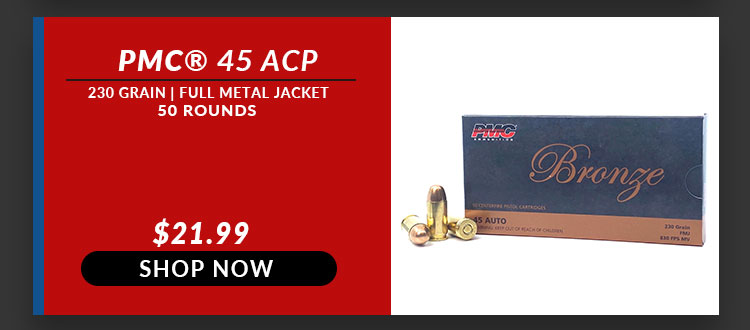 PMC – Bronze – 45 ACP – 230 Grain – FMJ – 50 Rounds